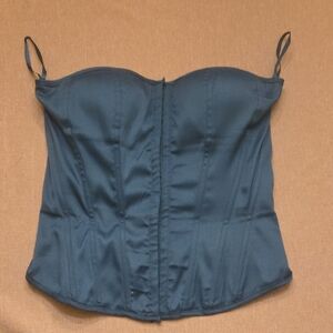 Elegant Teal Corset Top